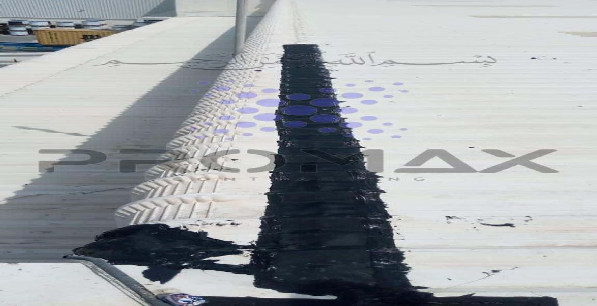 Gulf Ocean Technopark - metal roof waterproofing project by Promax in Dubai, UAE